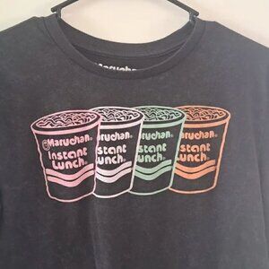Maruchan Shirt XL (14/16) Unisex Instant Lunch Ramen Cup Graphic Tee Long Sleeve